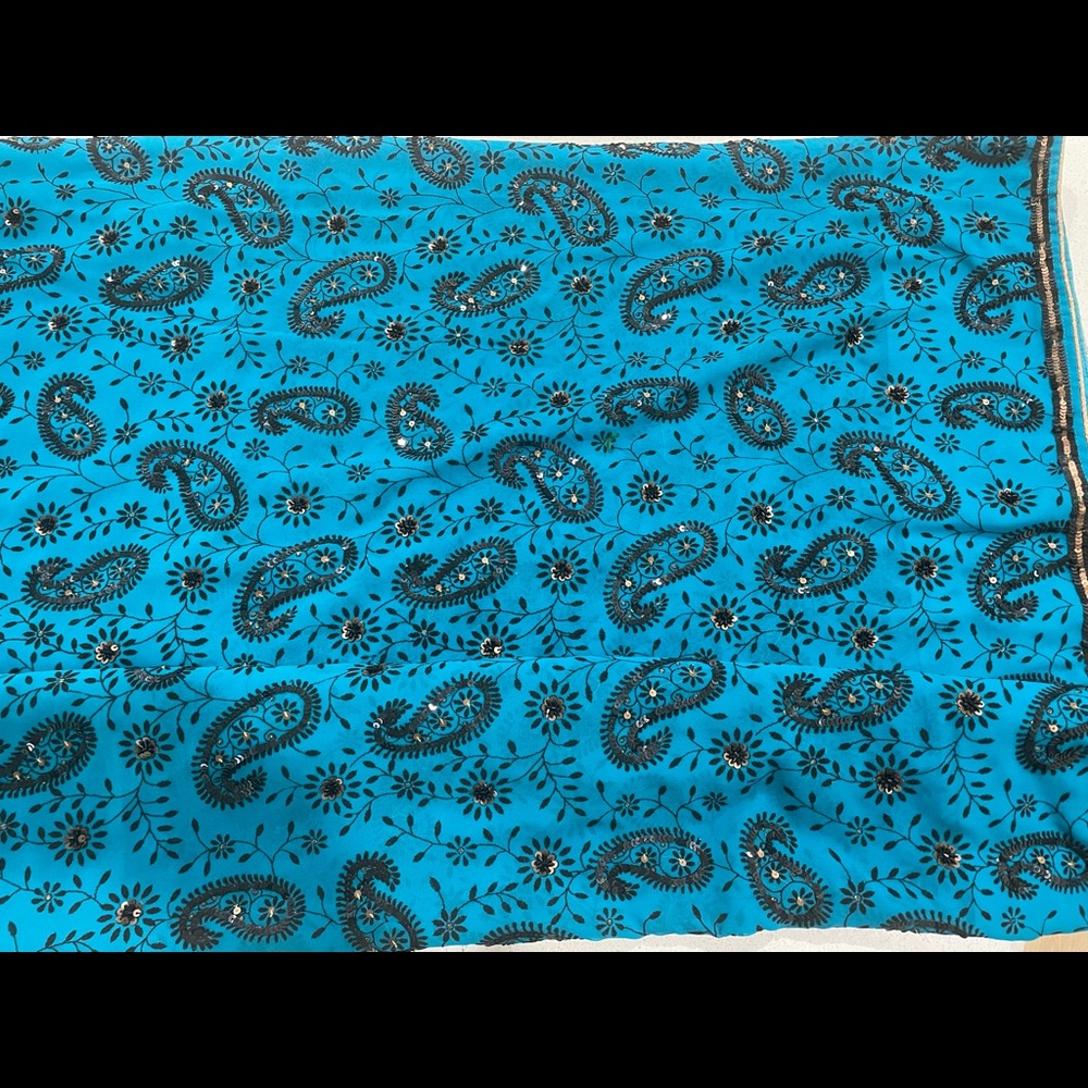 Sequins Work Designer Saree With Sequins Blouse I… - image 3